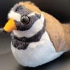 Borrelho-de-coleira em peluche