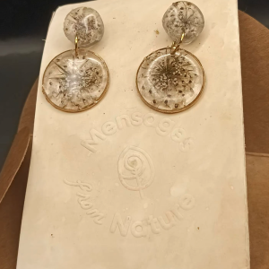 Brincos "Branco silvestre"